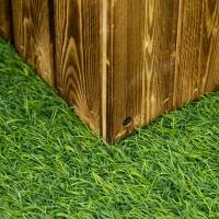 Outsunny 40" x 16" x 12"  Wooden Raised Garden Bed, Raised Planter Box, Planter Raised Bed with Drainage Holes, Natural(m-12)