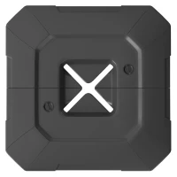 Outsunny 2-Piece Cantilever Umbrella Base Weight Set, 231 lb Water or Sand Fillable Outdoor Offset Umbrella Weights, Black(m-11)