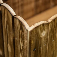 Outsunny 40" x 16" x 12"  Wooden Raised Garden Bed, Raised Planter Box, Planter Raised Bed with Drainage Holes, Natural(m-11)