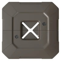 Outsunny 2-Piece Cantilever Umbrella Base Weight Set, 231 lb Water or Sand Fillable Outdoor Offset Umbrella Weights, Brown(m-11)