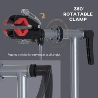 HOMCOM Bike Repair Work Stand Adjustable Telescopic Arm 70.75" Rack Tool Tray Cycle(m-7)