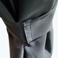 Outsunny 13' x 10' Patio Gazebo, Double Roof Outdoor Gazebo Canopy Shelter with Netting & Curtains, Strong Aluminum Frame, Dark Grey(m-13)