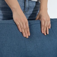 HOMCOM Accent Chairs Set of 2, Upholstered Armchairs with Tufted Back Cushion and Steel Legs for Living Room, Bedroom(m-10)