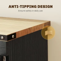 HOMCOM 67" Tall Kitchen Pantry Storage Cabinet, Kitchen Pantry Cabinet with Doors, Drawers and Adjustable Shelves, Black(m-6)