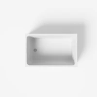 43" Acrylic Freestanding Bathtub with UV5 Anti-Yellowing and 8-Layer Insulation, Tub for Bathroom, 43.5" L x 27.5" W x 25" H, Gloss White(m-12)