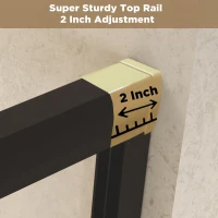 Double Sliding Shower Door with Explosion-Proof Safety Film and Stainless Steel Long Handle, Panel for Bathroom, 60" L x 0.5" W x 60" H, Matt Black(m-7)