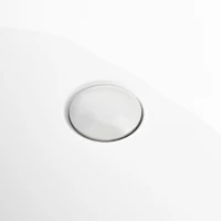 47" Acrylic Freestanding Oval Soaking Bathtub with High-Gloss Finish, Freestanding Tub with Flexible Drain Hose, 47" L x 28" W x 24" H, Gloss White(m-12)