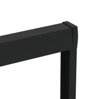 Double Sliding Shower Door with Explosion-Proof Safety Film and Stainless Steel Long Handle, Panel for Bathroom, 60" L x 0.5" W x 60" H, Matt Black(m-11)