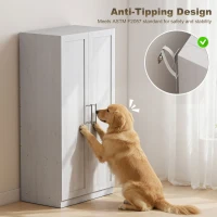 HOMCOM Wardrobe Cabinet with 2 Doors and Hanging Rod, Modern Armoire Wardrobe Closet for Bedroom, White Wood Effect(m-6)