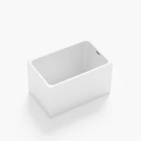 43" Acrylic Freestanding Bathtub with UV5 Anti-Yellowing and 8-Layer Insulation, Tub for Bathroom, 43.5" L x 27.5" W x 25" H, Gloss White(m-2)