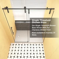 32" x 60" Acrylic Shower Base with Rigid No-Flex Construction, 3-Wall Alcove Shower Pan with Left Drain, 60" L x 32" W x 3" H, Gloss White(m-4)