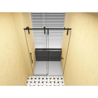 32" x 48" Shower Base with Durable No-Flex Construction, Acrylic 3-Wall Alcove Shower Pan with Center Drain, 48" L x 32" W x 3" H, Gloss White(m-1)