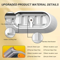 59" Acrylic Freestanding Bathtub with Unique Diamond-Pattern Exterior, Oval Soaking Tub for Bathroom, 59" L x 29.5" W x 23" H, Gloss White(m-8)