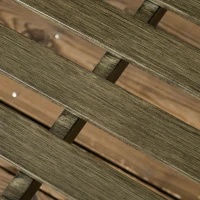 Outsunny Outdoor Garden Bench, Metal Bench, Wood Look Slatted Frame Furniture for Patio, Park, Porch, Lawn, Yard, Deck, Black(m-7)