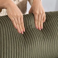 HOMCOM Fabric Recliner Chair Manual Home Theater Seating Single Reclining Sofa Chair with Padded Seat for Living Room(m-10)