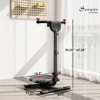 Soozier Foldable Ab Twister Board for Waist Trimming with LCD Display, Ab Workout Equipment for Women and Men, Red(m-3)