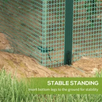 Outsunny 8' x 4' Plant Protection Cage with Zipper Roll-Up Door, Plant Protector from Animals with Galvanised Steel Frame(m-7)