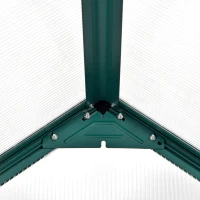 Outsunny 8.2' x 6.2' Greenhouse Aluminum Frame with Temperature Controlled Window(m-12)