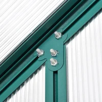 Outsunny 8.2' x 6.2' Greenhouse Aluminum Frame with Temperature Controlled Window(m-11)