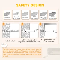 PawHut 8.5ft Cat Climbing Tree 5-Tier Kitty Activity Center with Scratching Post  Dark Grey(m-7)