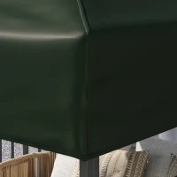 Outsunny 10' x 10' Gazebo Canopy Replacement Cover, 2-Tier Garden Gazebo Roof Replacement, UPF30+, TOP COVER ONLY, Green(m-10)