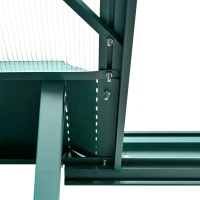 Outsunny 8.2' x 6.2' Greenhouse Aluminum Frame with Temperature Controlled Window(m-13)