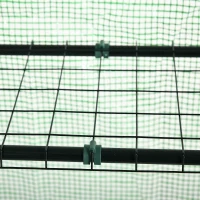 Outsunny 55" x 28" x 75" Walk-in Greenhouse Portable Garden Plant Flower Seed Warm House with 4 Shelves Outdoor Plant Growth Hot House PE Cover Green(m-11)