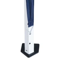 Outsunny 8' x 8' Pop Up Canopy, Outdoor Folding Tent, Portable Party Tent with Carrying Bag for Camping, Party, Picnic, Blue(m-9)