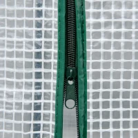 Outsunny Raised Garden Bed with PE Greenhouse Cover Outdoor Elevated Wood Planter Box for Herbs and Vegetables, Use for Patio, Backyard, Balcony, 48 x 22 x 46 inch, Natural(m-12)