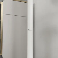 HOMCOM High Top Bar Table, Modern Round Dining Table with Painted Top and Steel Base, Bistro Table for 2 People, White(m-10)