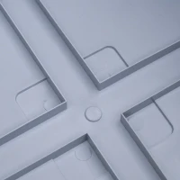 Outsunny 2 Piece Raised Garden Bed PP Raised Flower Bed Vegetable Herb Grow Box Stand Light Grey(m-11)