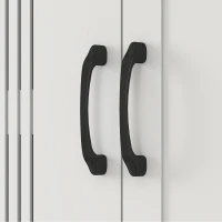 HOMCOM Over the Toilet Storage Cabinet, Bathroom Organizer with Adjustable Shelf, Toilet Paper Holder for Bathroom, Laundry(m-10)