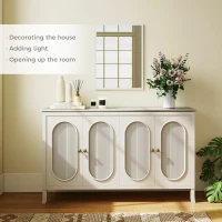 HOMCOM 22" x 30" Bathroom Mirror for Wall, Rectangular Mirror for Living Room, Bedroom, Entryway, White(m-4)