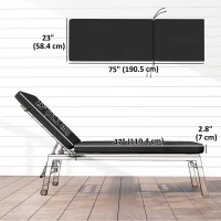 Outsunny 2-Piece Back and Seat Cushion Pillows Replacement, Patio Chair Cushions Set with Ties for Indoor Outdoor, Black(m-3)