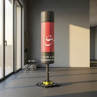 Soozier Freestanding Punching Bag for Adults, 53" Heavy Duty Boxing Bag with 12 Suction Cups, Boxing Equipment with Stand(m-10)