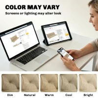 Outsunny 3-Seater Outdoor Bench Swing Chair Replacement Cushions for Patio Garden, Beige(m-7)