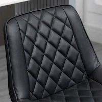 HOMCOM Swivel Bar Stools Set of 2 with Adjustable Height, Black(m-9)