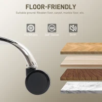 HOMCOM Big and Tall Office Chair, 400 lbs Overstuffed Desk Chair with Shaped Foam, Reclining Backrest, PU Leather(m-10)