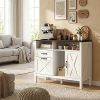 HOMCOM Lateral Filing Cabinet for Letter/A4 Hanging Files, File Cabinet with Open Compartments for Home Office, White(m-10)