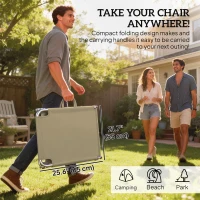 Outsunny Folding Outdoor Lounge Chair Reclining Tanning Chair with Breathable Mesh Fabric for Patio Garden Pool, Brown(m-5)