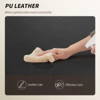 HOMCOM Reclining Office Chair, Overstuffed Executive Desk Chair with High Back, PU Leather, Footrest, Swivel Wheels, Black(m-9)