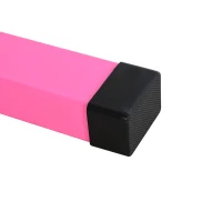 Soozier Professional Gymnastics Bar for Kids, Toddler Home Gymnastics Equipment with 13-level Adjustable Height, Pink(m-14)