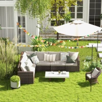 Outsunny 4 Pack of 8' String Light Poles, Steel Hanging Lighting Stand for Patio, Backyard, Deck, Wedding, Party, Black(m-1)