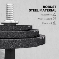 Soozier Adjustable Dumbbell Set, 2 in 1 Weights Dumbbells Set for Home Gym, 112lb Free Weights with Non-Slip Grip(m-6)