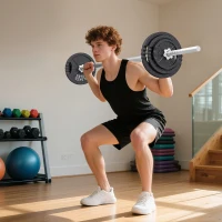 Soozier Adjustable Dumbbell Set, 2 in 1 Weights Dumbbells Set for Home Gym, 112lb Free Weights with Non-Slip Grip(m-1)