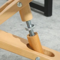 HOMCOM Ergonomic Kneeling Chair, Posture Chair with Rubberwood Frame, Wheels for Office, Posture Correction, Dark Grey(m-9)