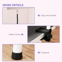 PawHut Foldable Pet Grooming Table for Dogs Cats with Adjustable Arm, Non-slip Surface, Black(m-9)