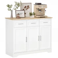 HOMCOM Modern Kitchen Sideboard Buffet Cabinet with Storage, Kitchen Island Dining Room Cabinet Living Room Furniture(m-11)