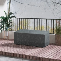 Outsunny Patio Furniture Covers Waterproof for 3 Seater Sofa, 600D Heavy Duty Oxford Outdoor Patio Cover, 75" x 28.3" x 29.9", Grey(m-8)