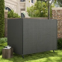 Outsunny 3-Seater Patio Swing Cover, Outdoor Garden Furniture Protection Hammock Glider Cover, 81" x 49" x 65", Dark Grey(m-8)